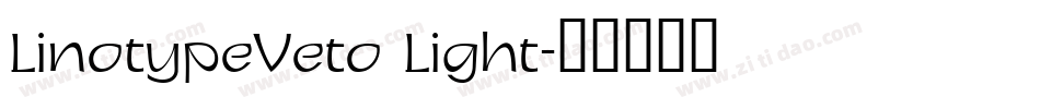 LinotypeVeto Light字体转换